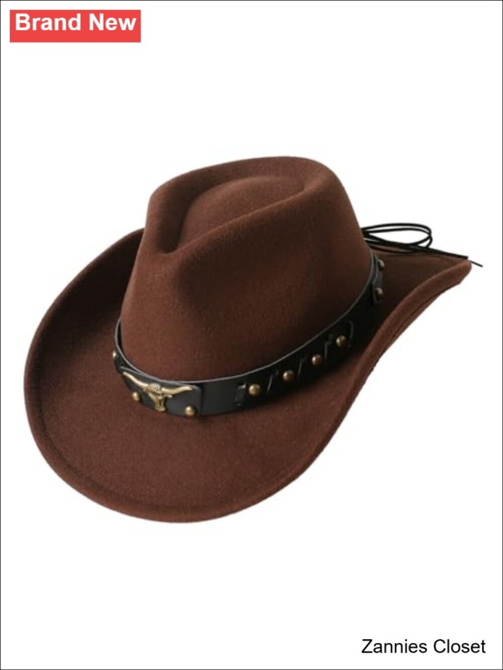 🤠 Kids Western Cowboy Hat Polyester Wool Blend Unisex Dress Up Buckle Belt